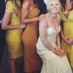 Orange midi dress - Leith from Revolve